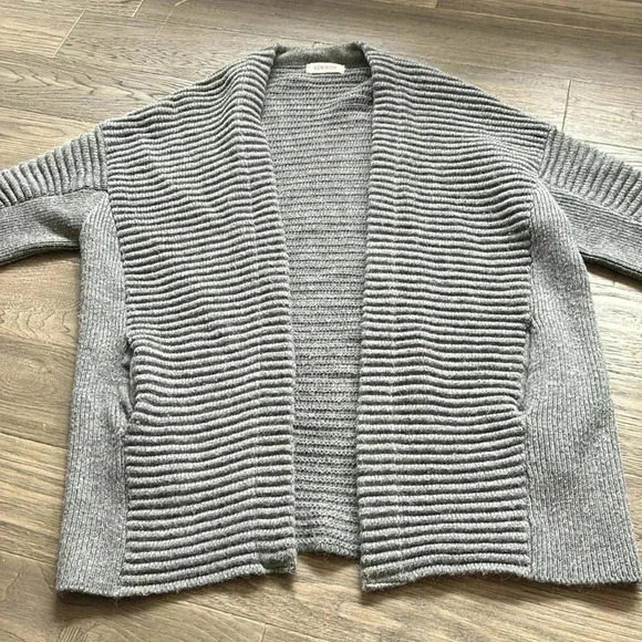 🔥Kontatto🔥 | Grey  chunky knit long cardigan sweater with wool and alpaca - Picture 2 of 12